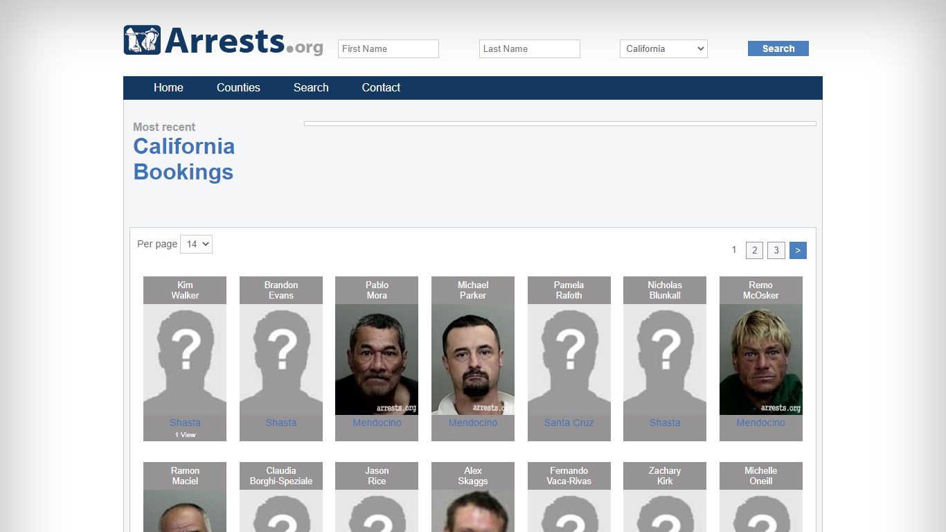 California Arrests and Inmate Search